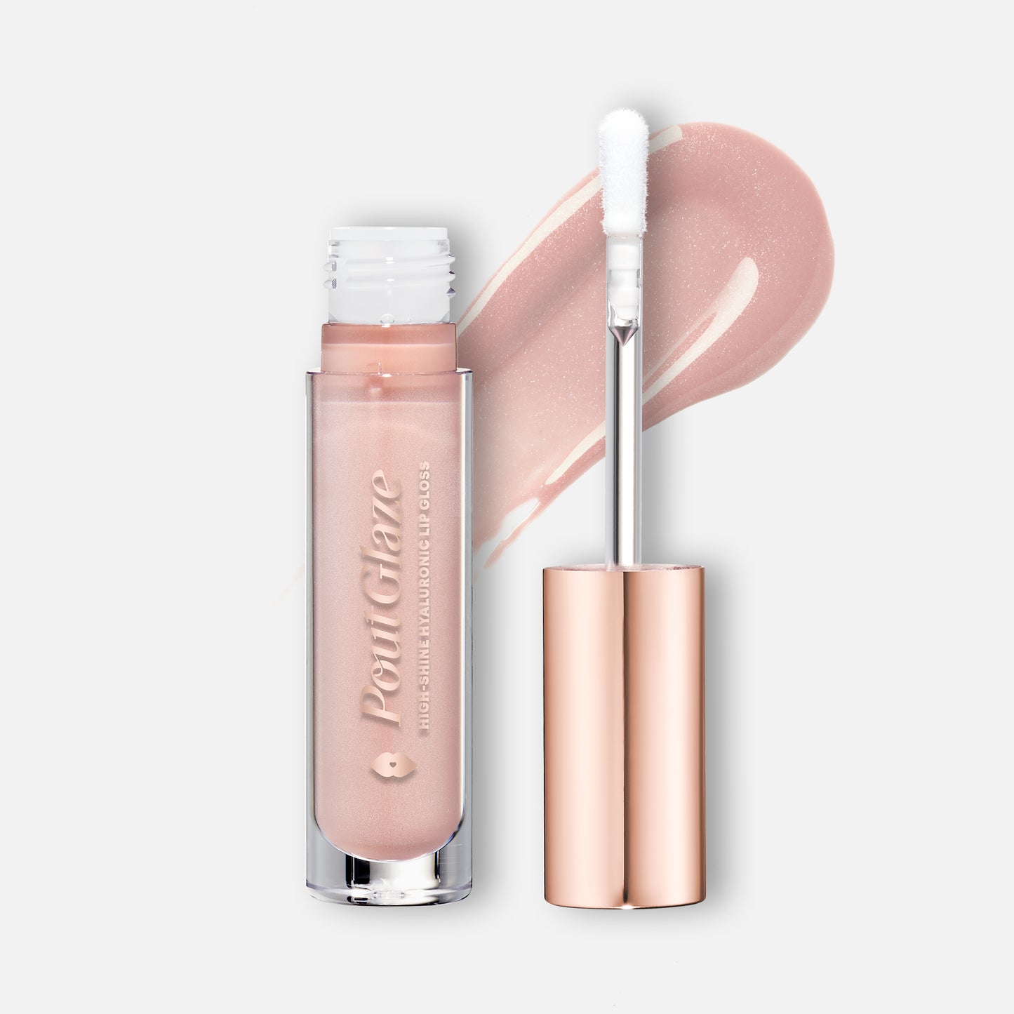 Pout Glaze High-Shine-Hyaluronic Lip Gloss (Barbara) Expanded Image 1