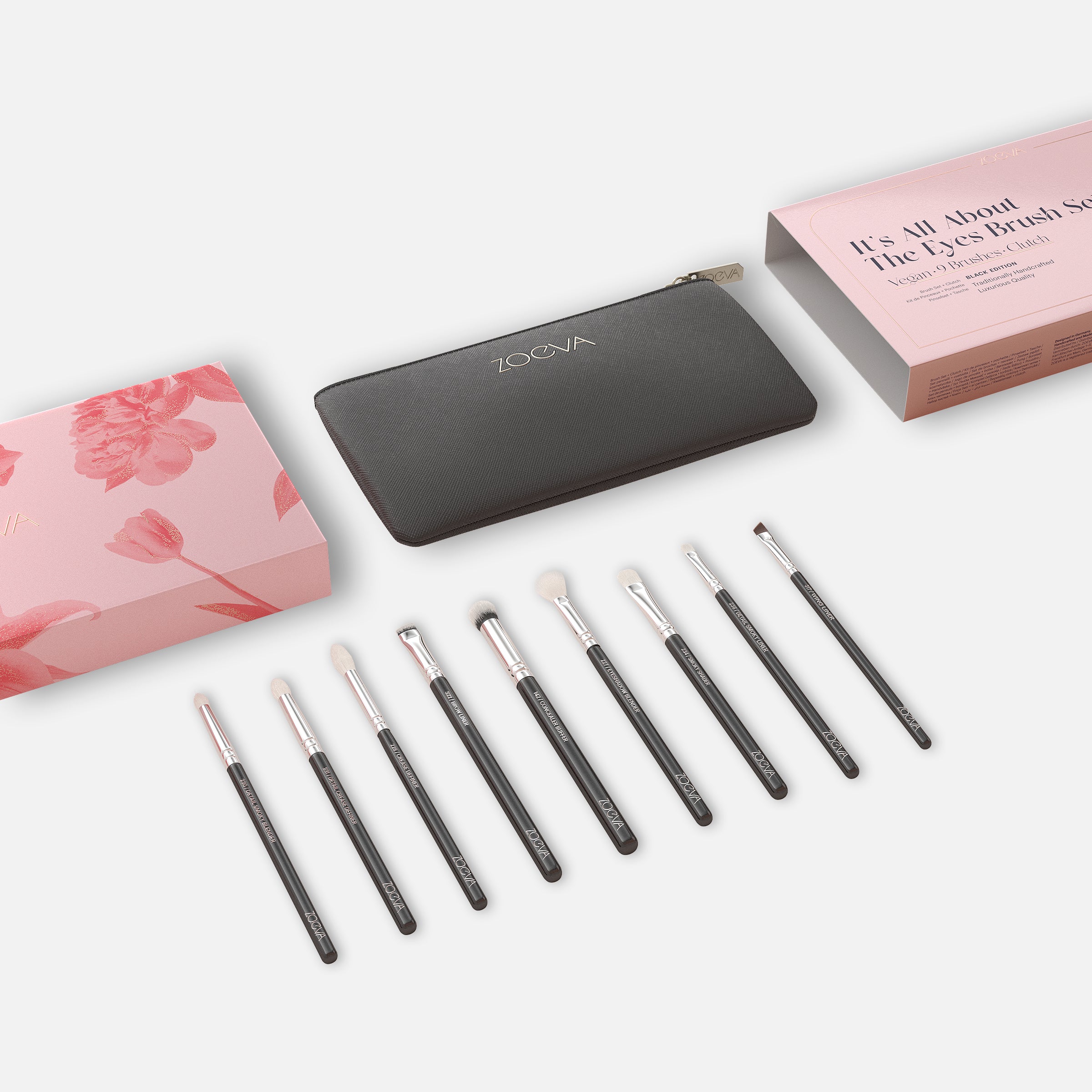ZOEVA - It's All About The Eyes Pinselset (Black) - BRUSH SET