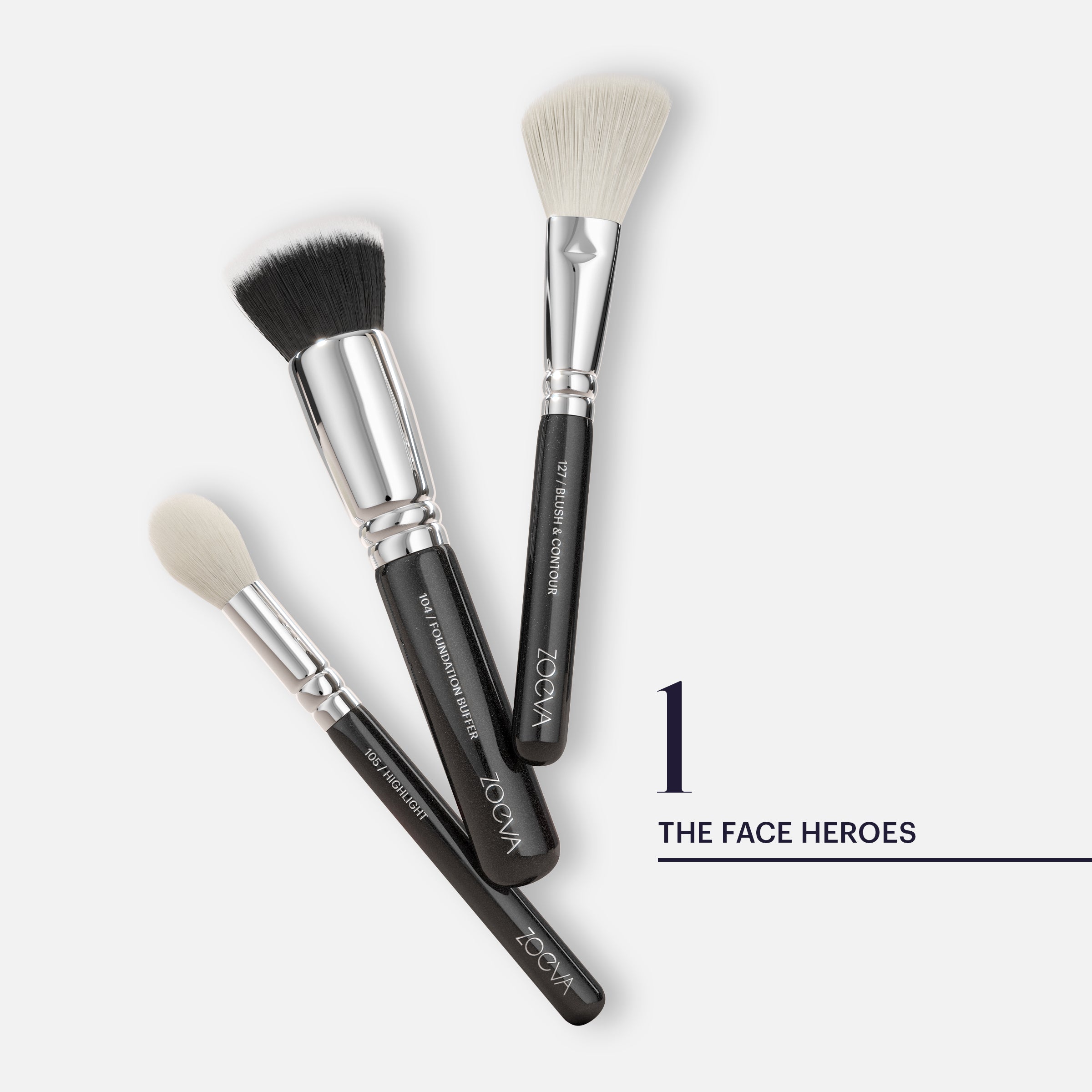 ZOEVA - The Artists Pincel Set (Black) - BRUSH SET