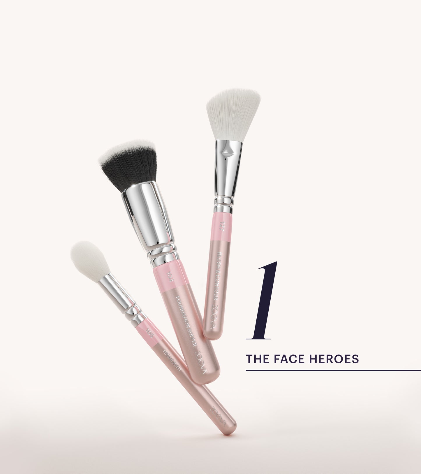 The Artists Brush Set & Shoulder Strap (Dusty Rose/Bordeaux) Expanded Image 3