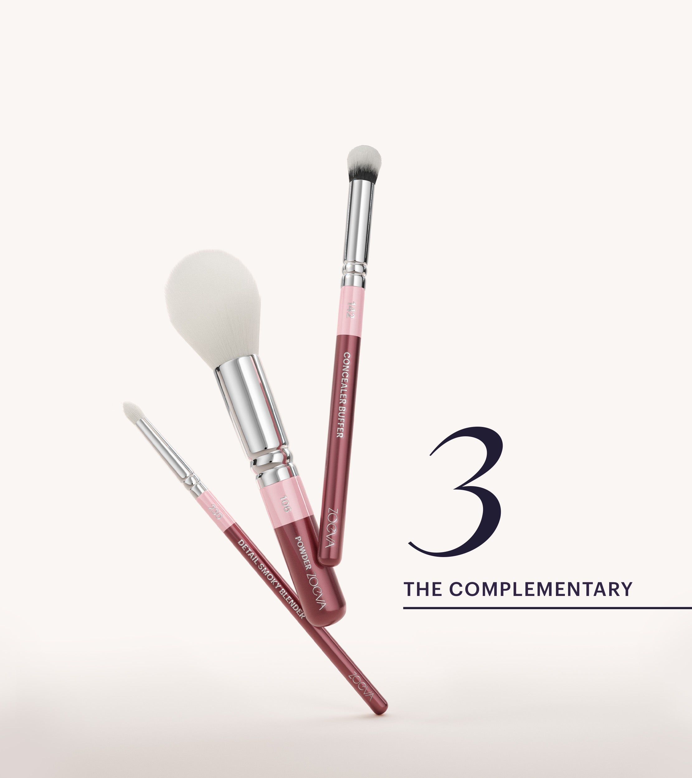ZOEVA - The Artists Pinselset (Bordeaux) - BRUSH SET