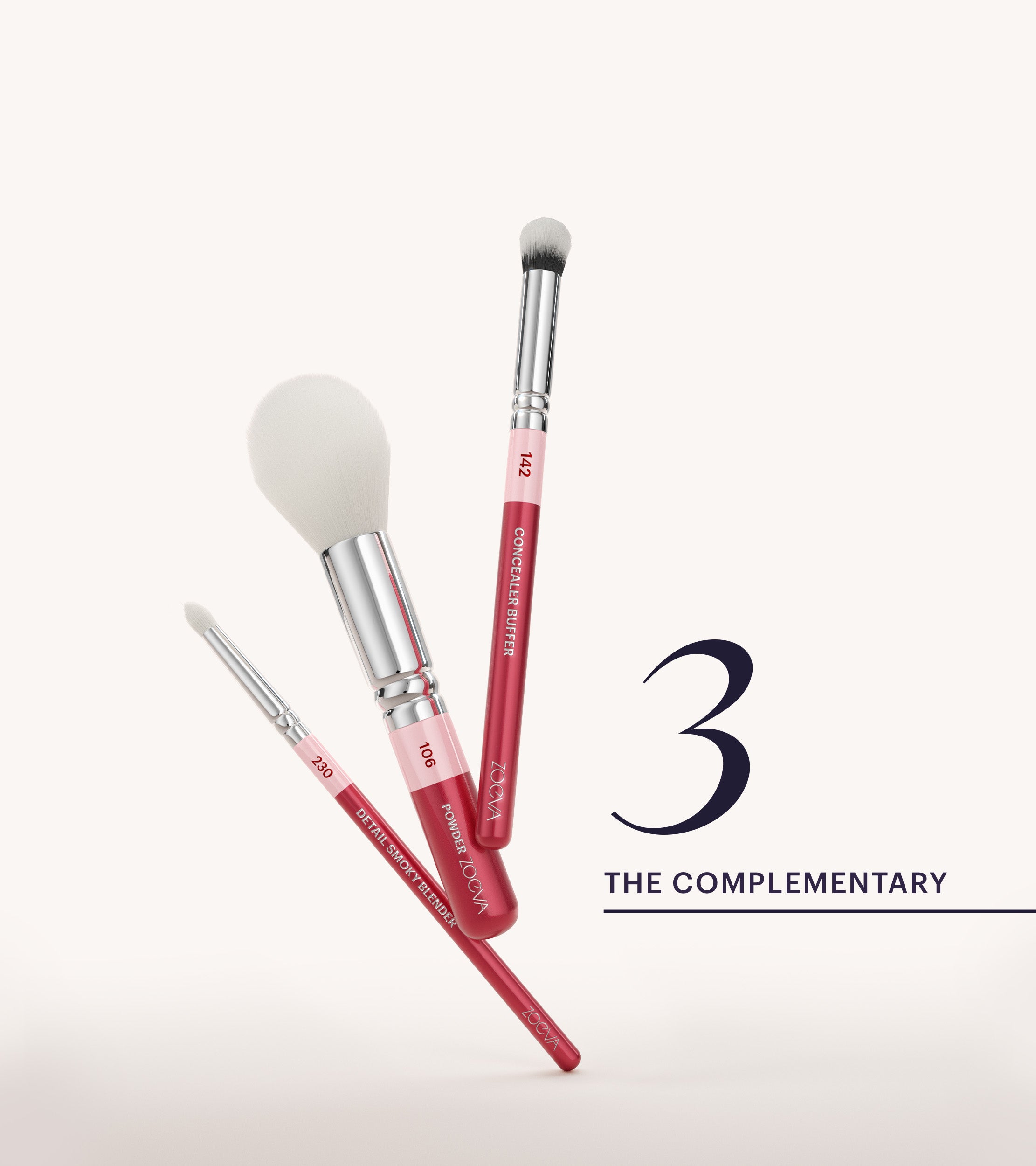 ZOEVA - The Complete Pinselset (Cherry) - BRUSH SET