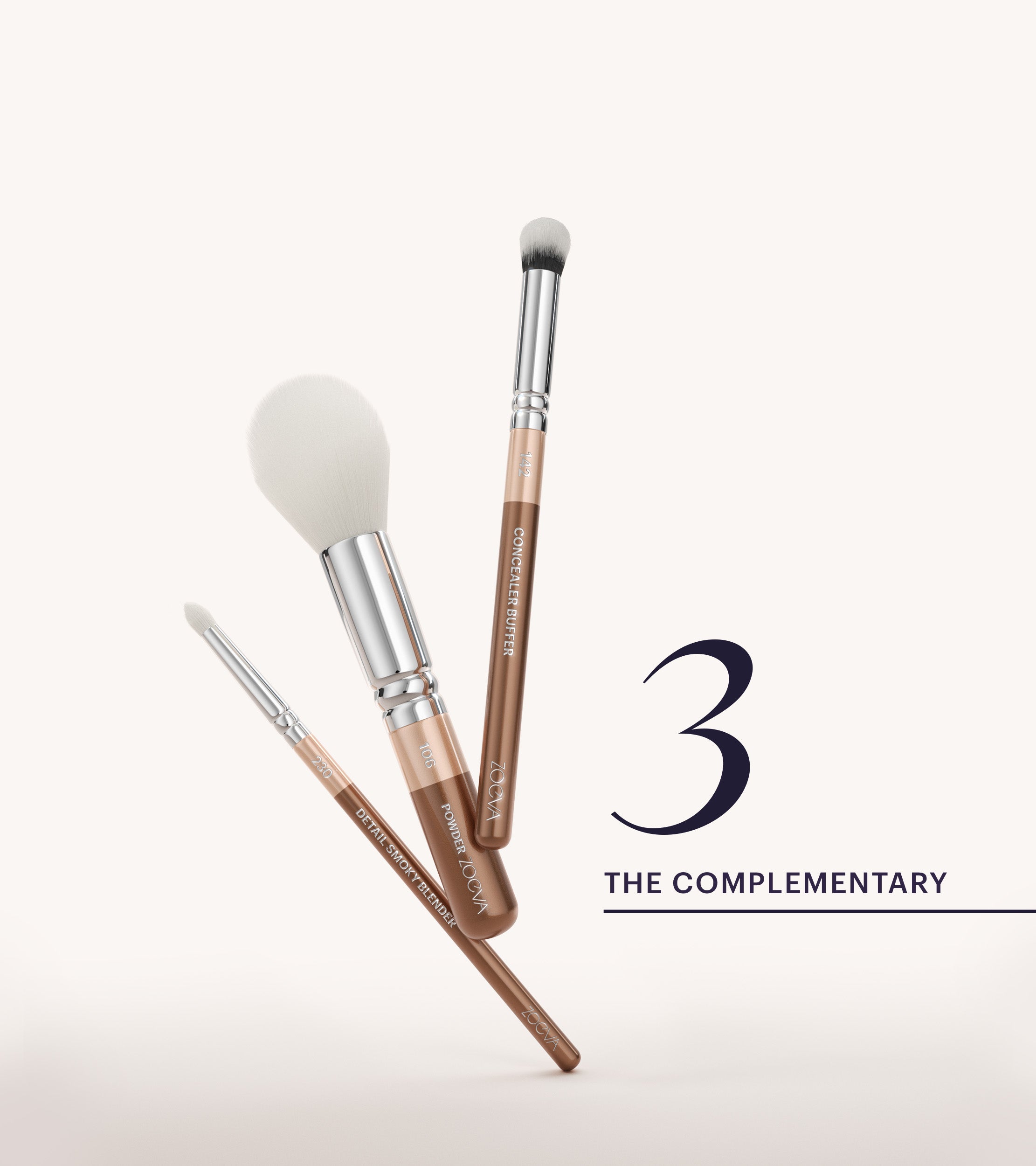 ZOEVA - The Artists Pinselset (Light Chocolate) - BRUSH SET