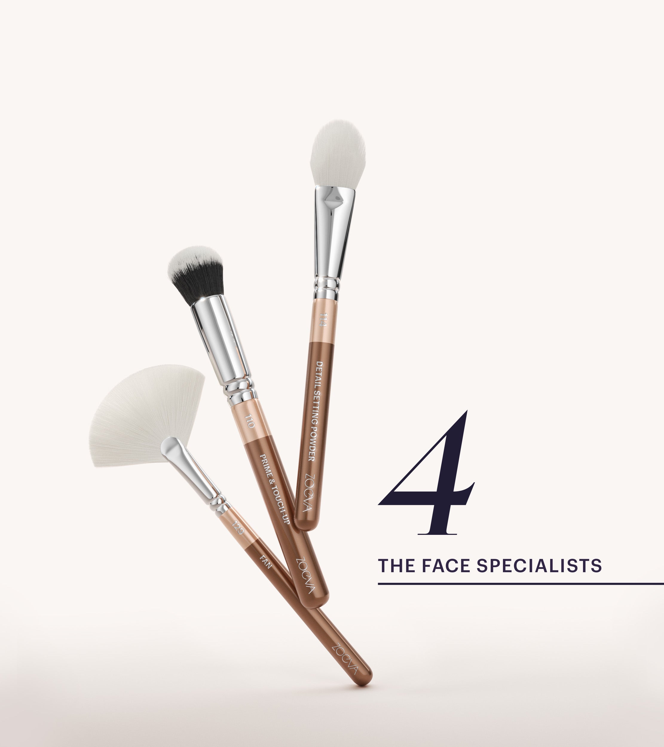 ZOEVA - The Artists Pinselset (Light Chocolate) - BRUSH SET