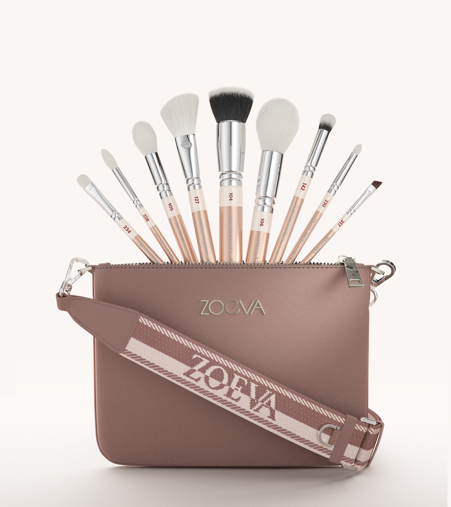 The Complete Brush Set & Shoulder Strap (Champagne) Expanded Image 1