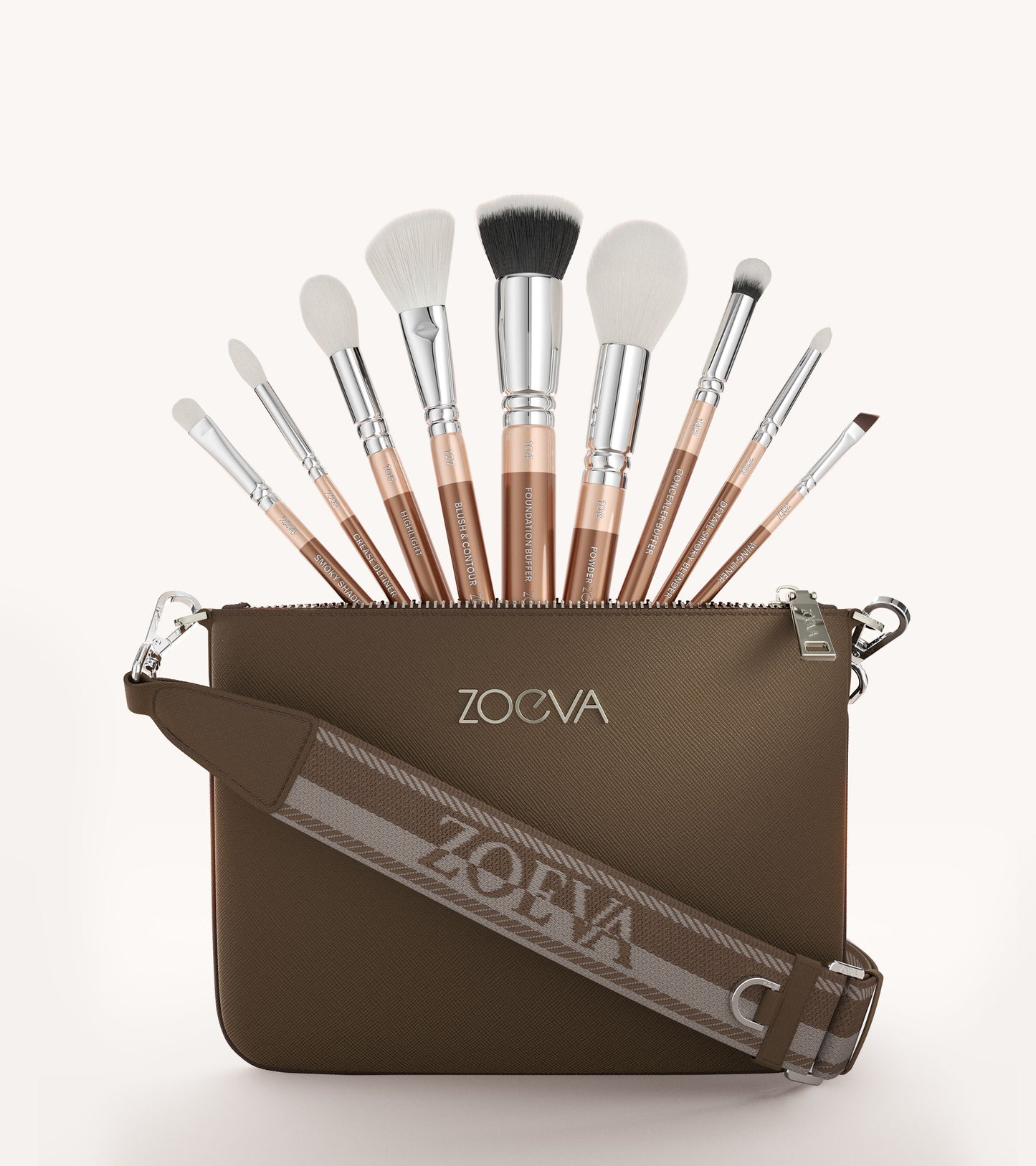 The Complete Brush Set & Shoulder Strap (Light Chocolate) Expanded Image 1