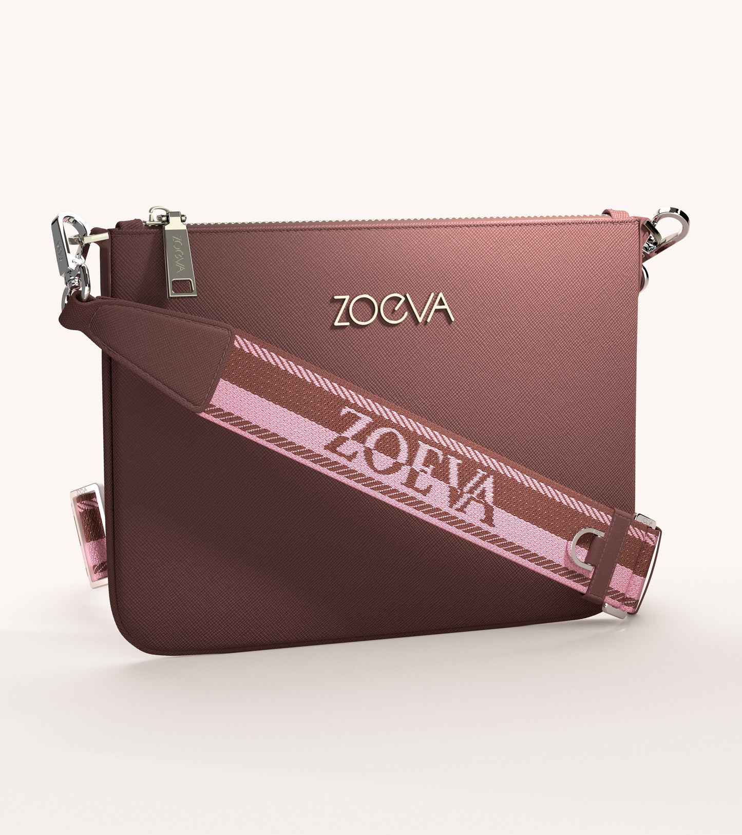 The Everyday Clutch & Shoulder Strap (Bordeaux) Expanded Image 1