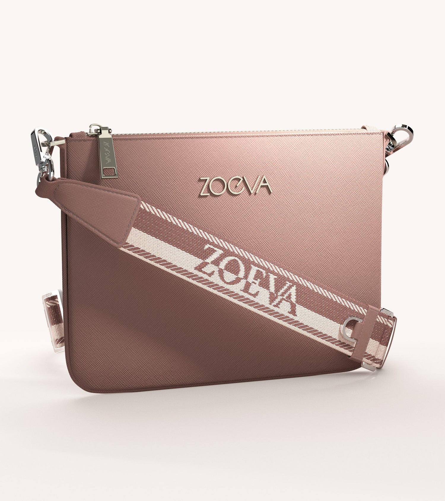 The Everyday Clutch & Shoulder Strap (Champagne) Main Image featured