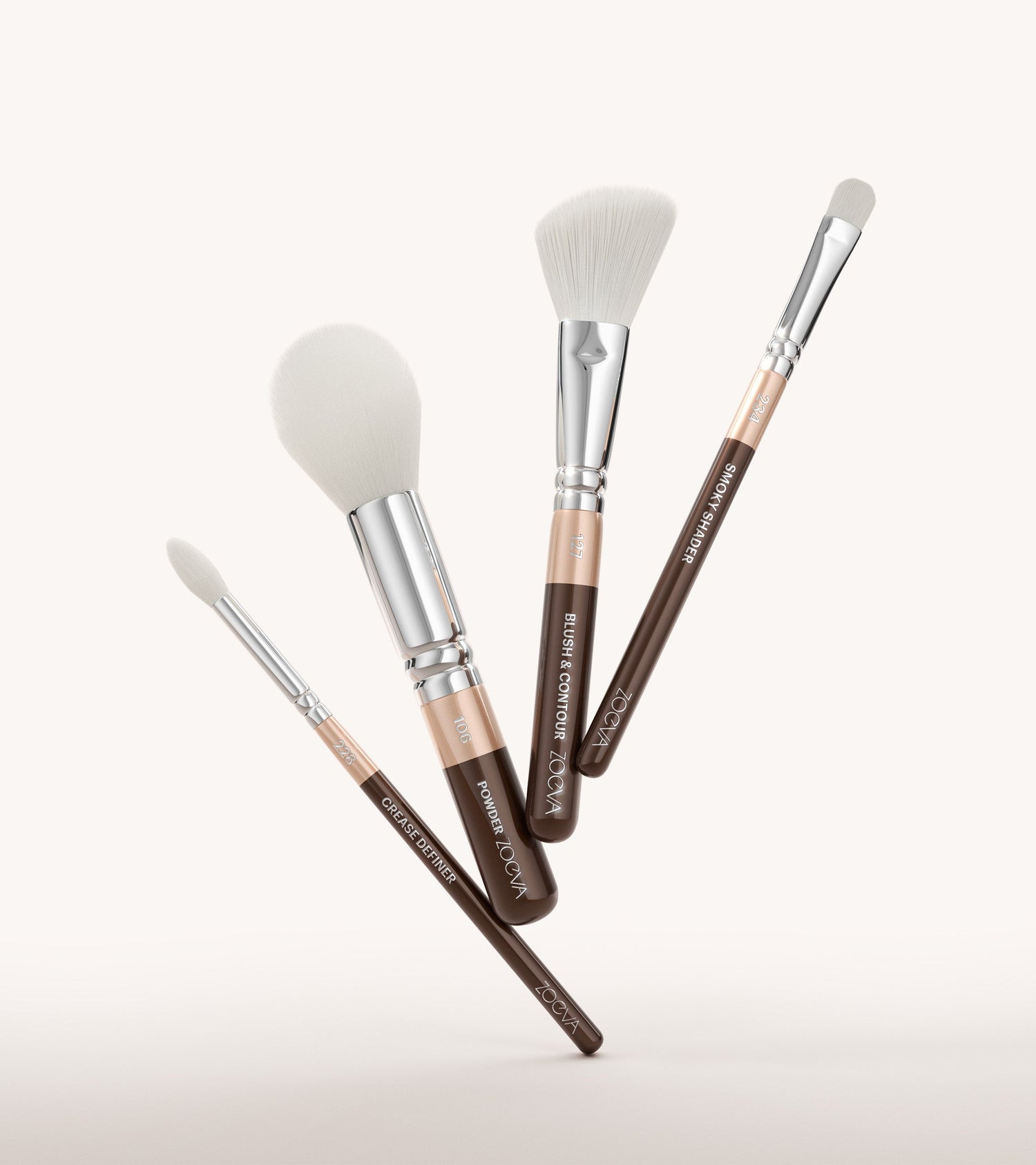 The Face & Eye Essentials Brush Kit (Chocolate) Main Image featured