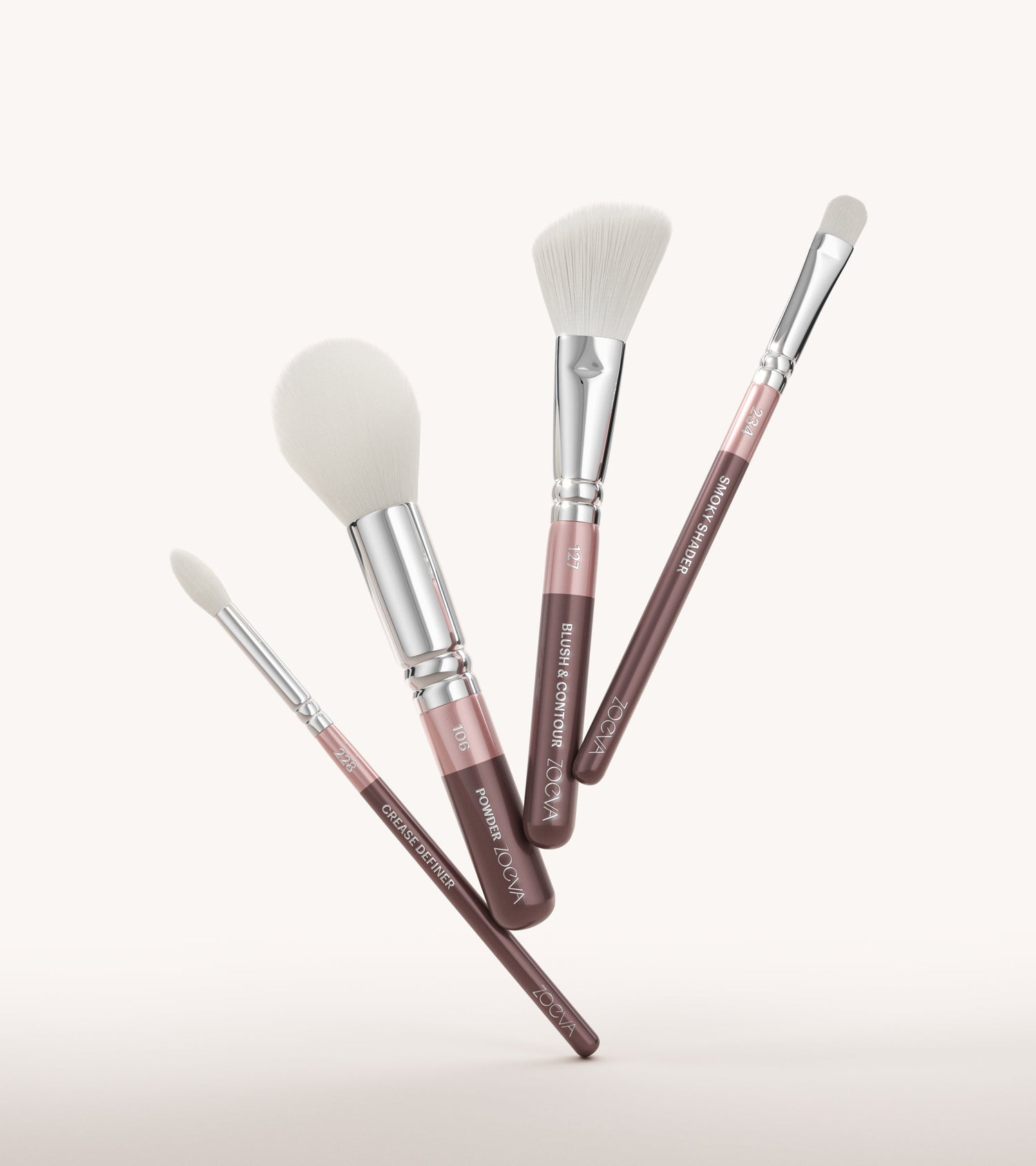 The Face & Eye Essentials Brush Kit (Plum) Main Image featured