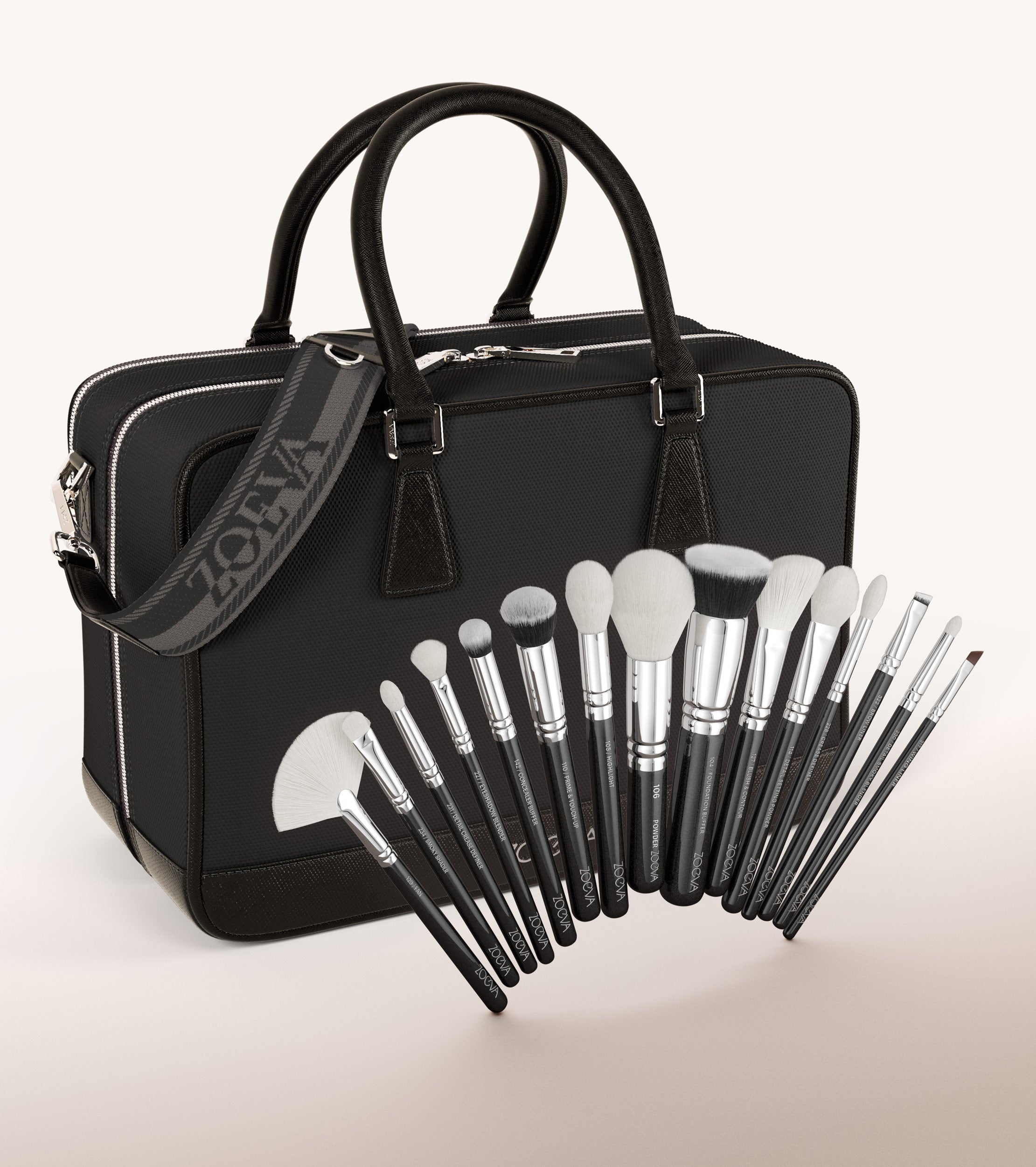 ZOEVA - The Zoe Bag & The Artists Pinselset (BLACK) -