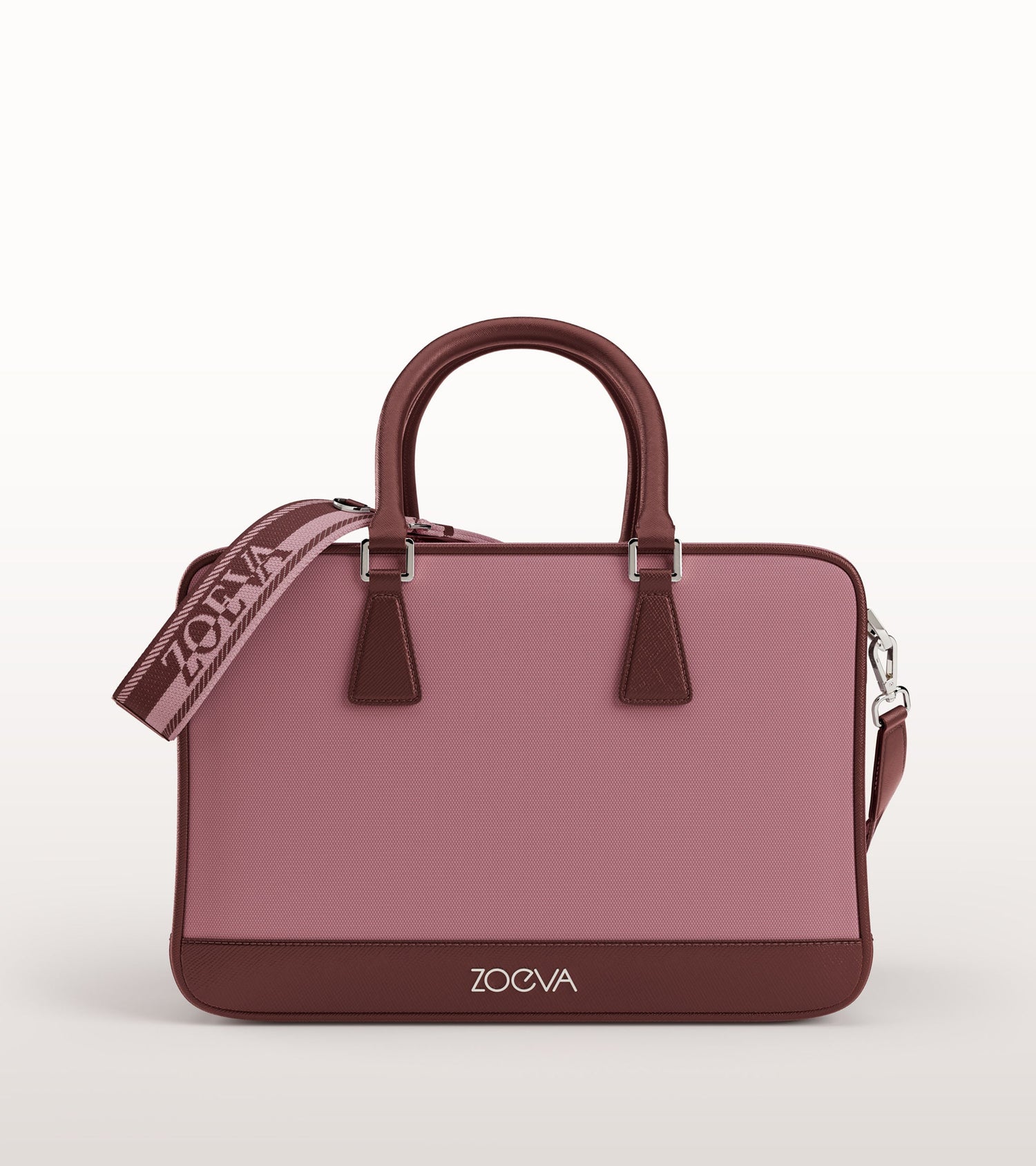 The Zoe Bag & The Complete Brush Set (Dusty Bordeaux) Main Image featured