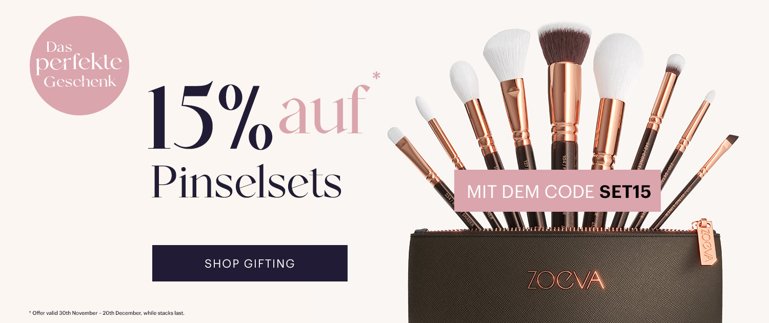 Das perfekte Geschenk - 15% auf Pinselsets