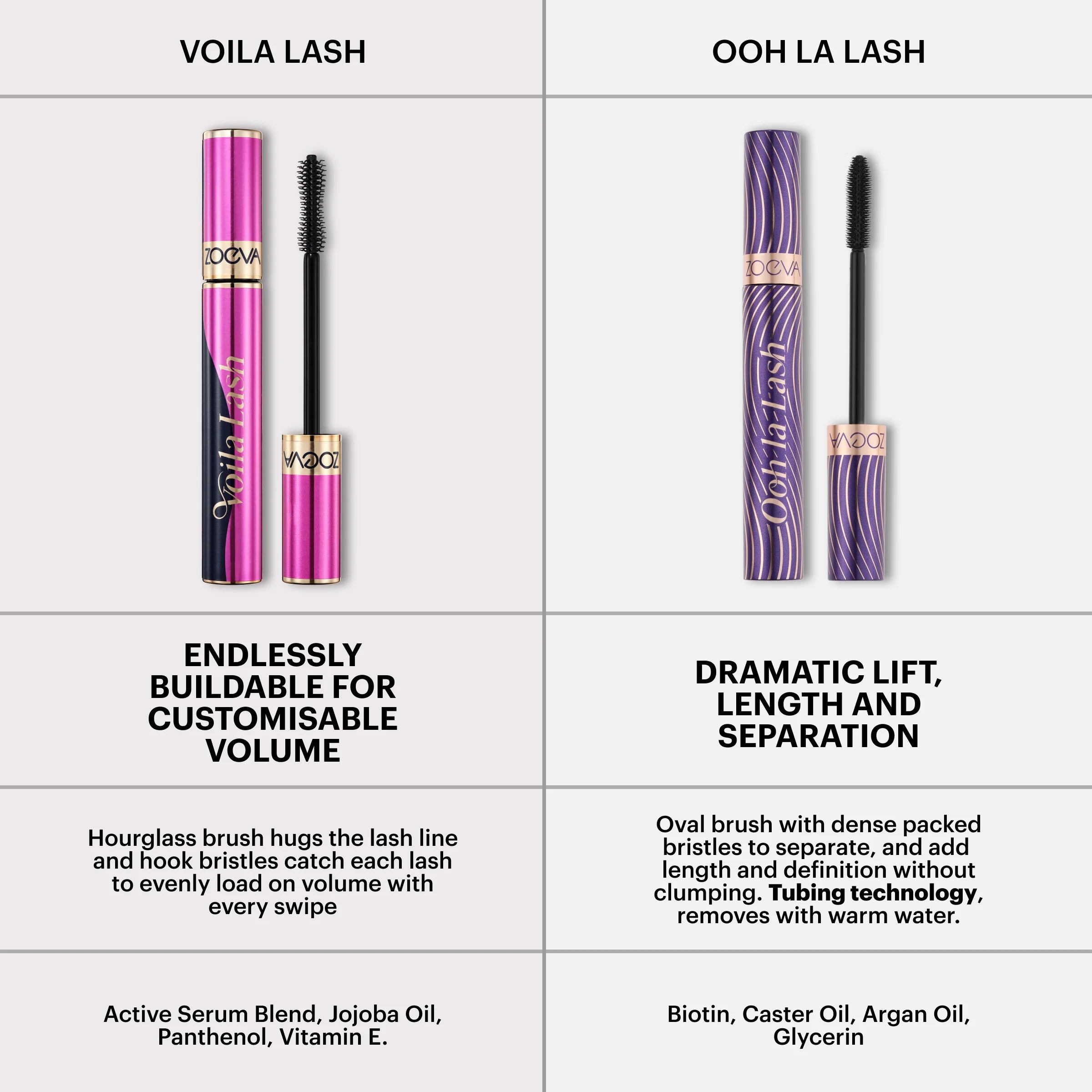 ZOEVA - Ooh La Lash Mascara + Voila Lash Mascara Duo - MASCARA
