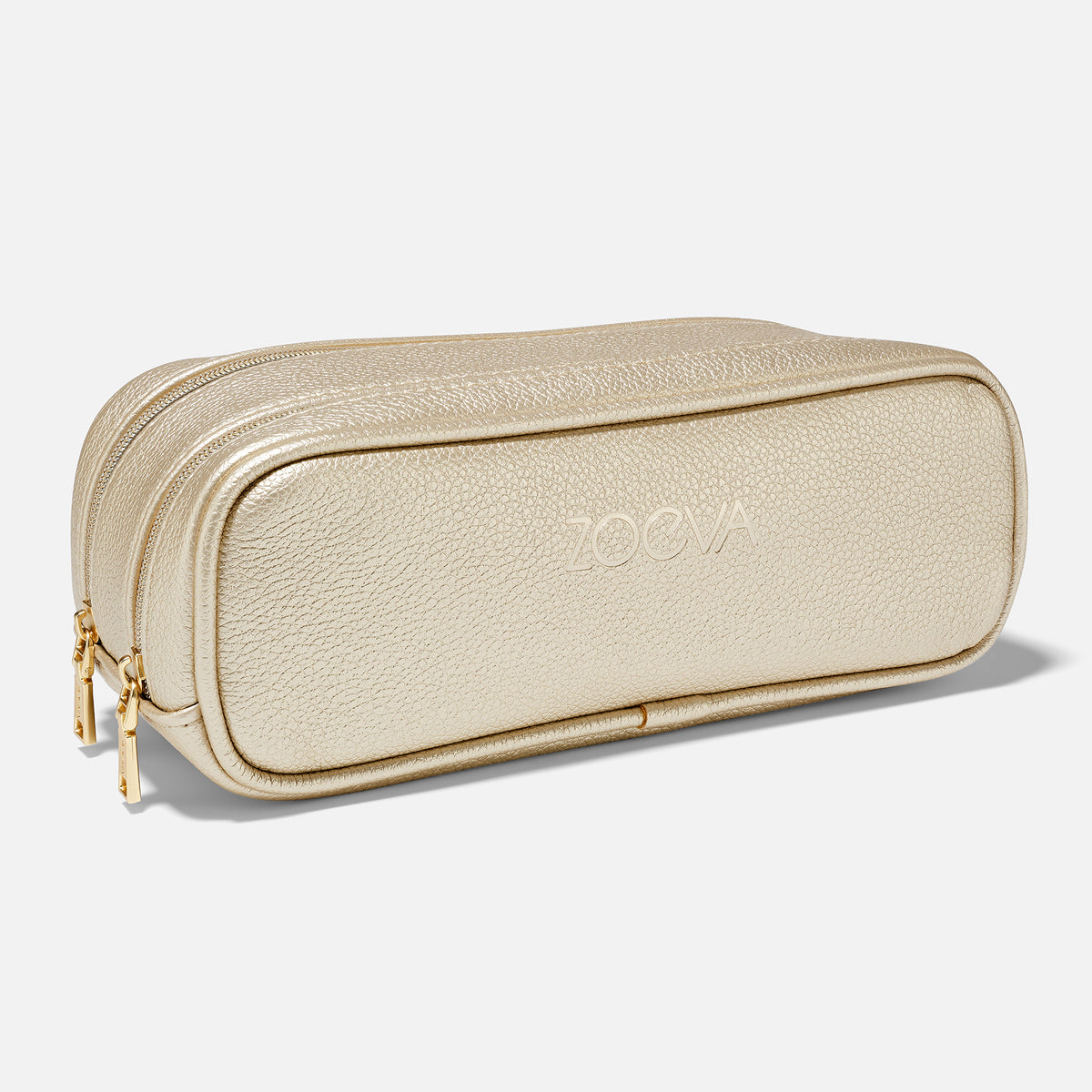 ZOEVA - The Double Zip Pouch (Golden Champagne) - ACCESSORIES