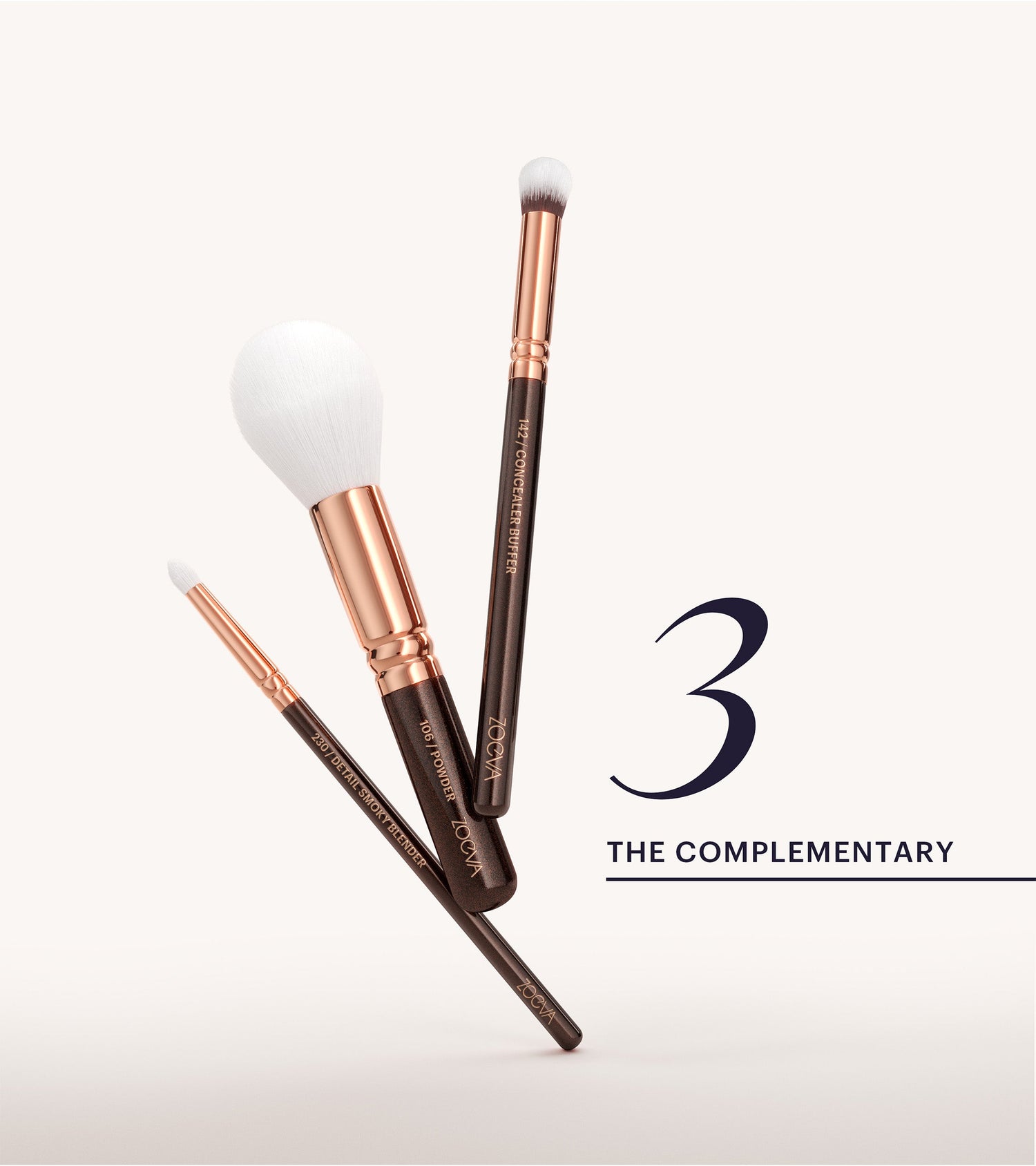 ZOEVA - The Complete Pinselset (Rosé Golden Edition) - BRUSH SET