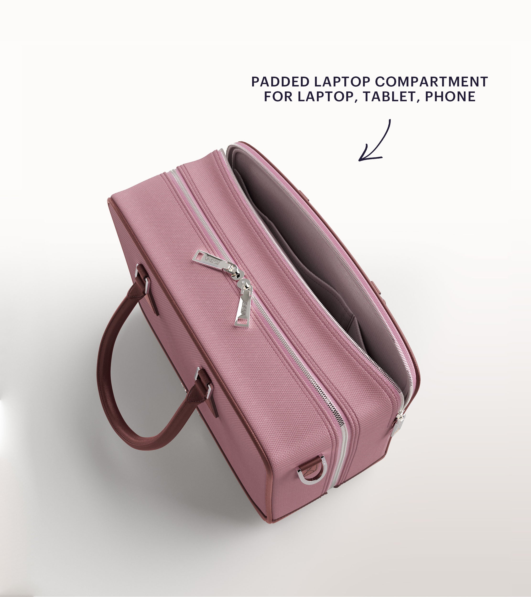 The Zoe Bag & The Complete Brush Set (Dusty Bordeaux)