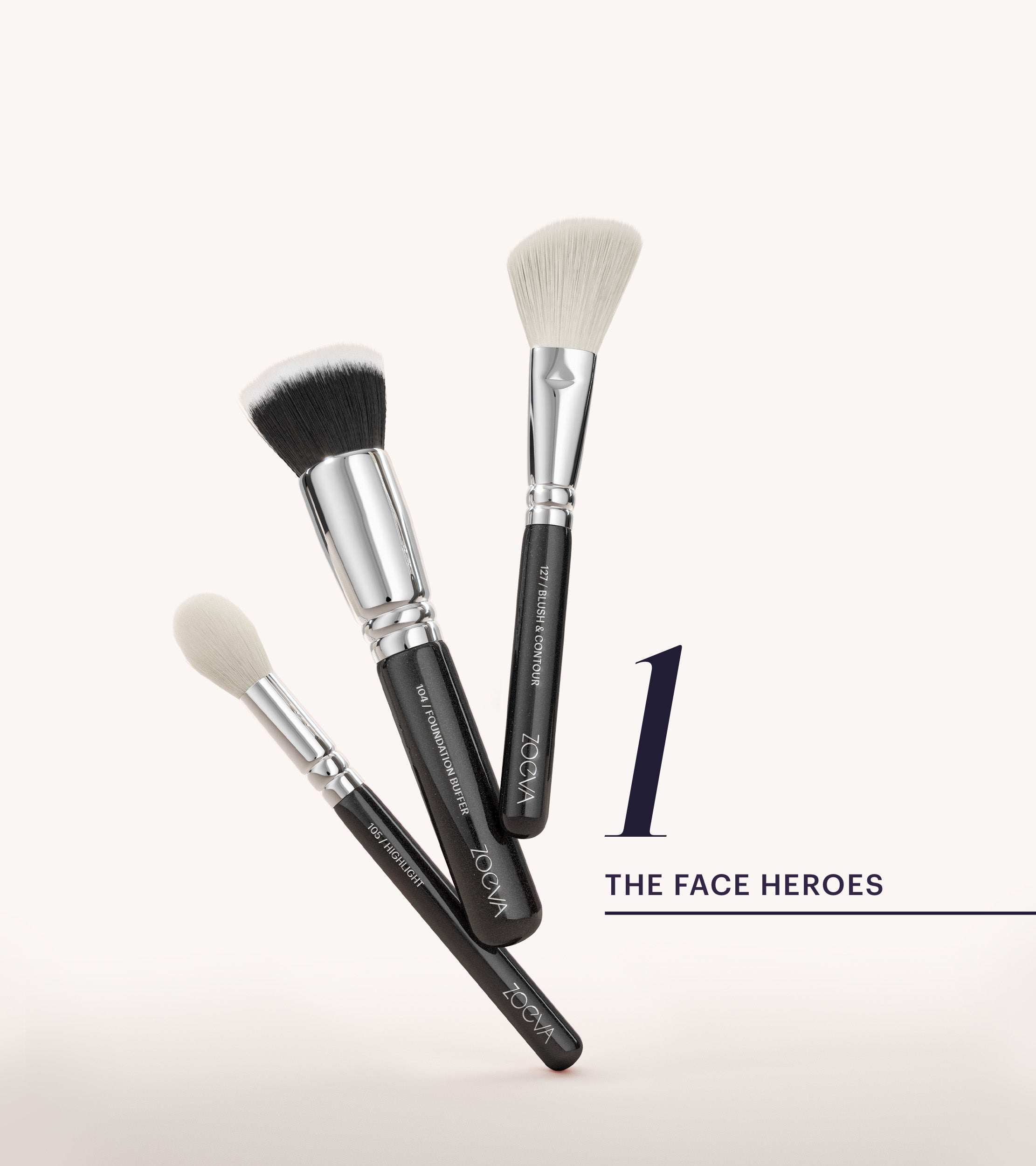 The Zoe Bag & The Complete Brush Set (Black)