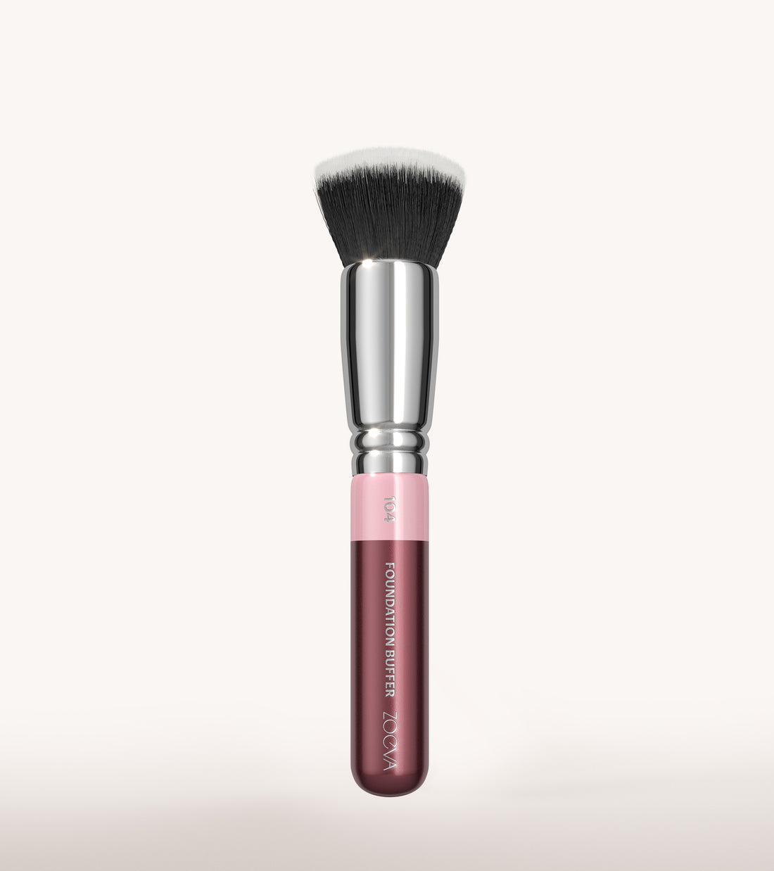 ZOEVA - 104 Foundation Buffer Pinsel (Bordeaux) - FACE BRUSH