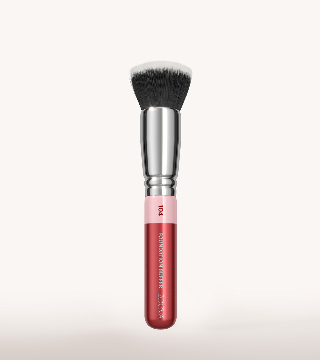 ZOEVA - 104 Foundation Buffer Pinsel (Cherry) - FACE BRUSH