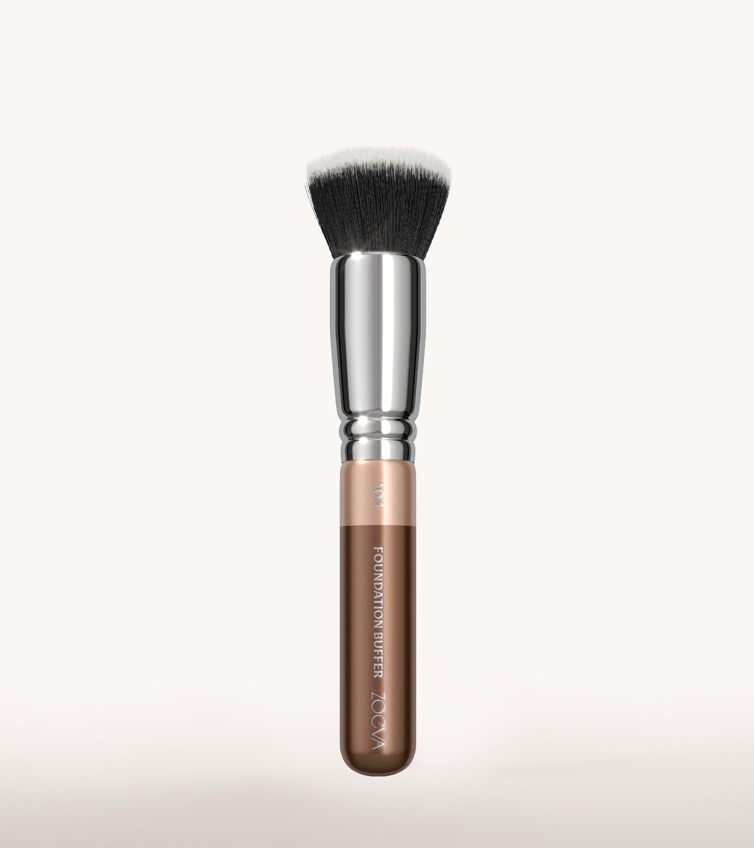 ZOEVA - 104 Foundation Buffer Pinsel (Light Chocolate) - FACE BRUSH