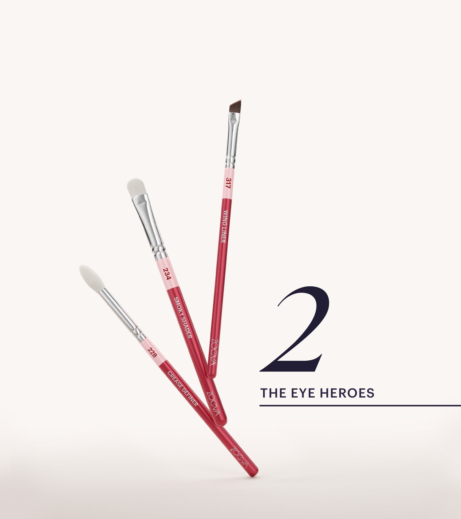 ZOEVA - The Artists Pinselset & Strap (CHERRY) - BRUSH SET