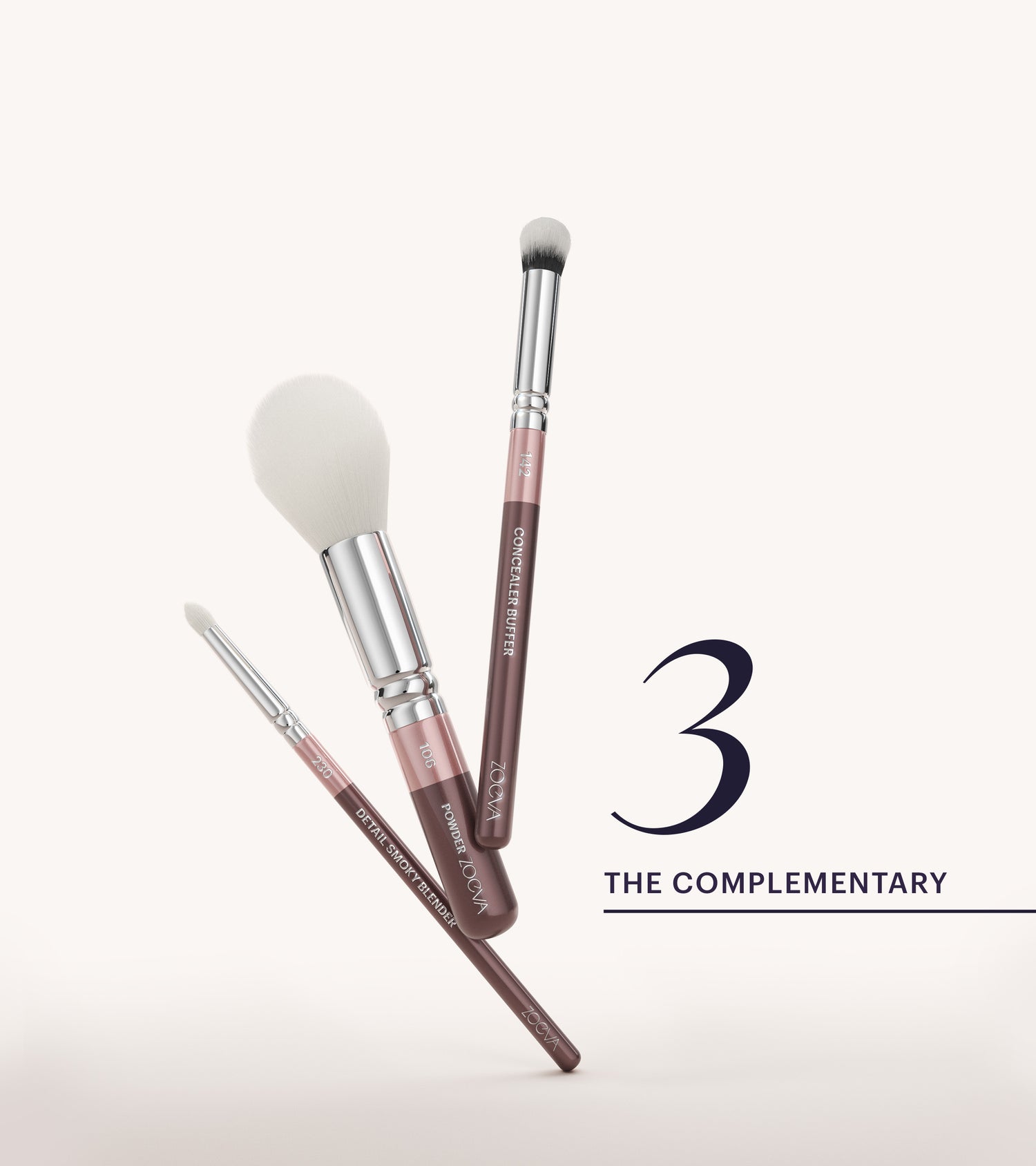 ZOEVA - The Complete Pinselset (Plum) - BRUSH SET