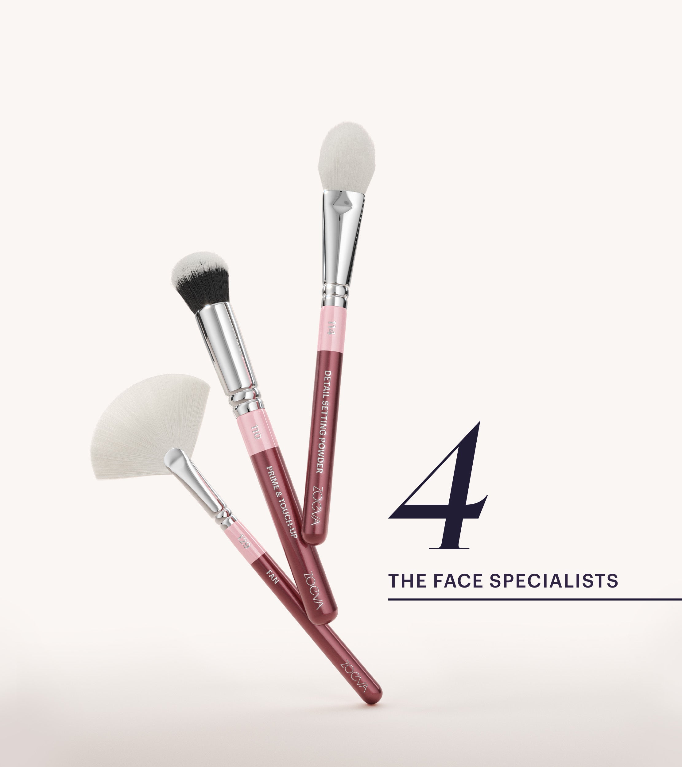ZOEVA - The Artists Pinselset (Bordeaux) - BRUSH SET