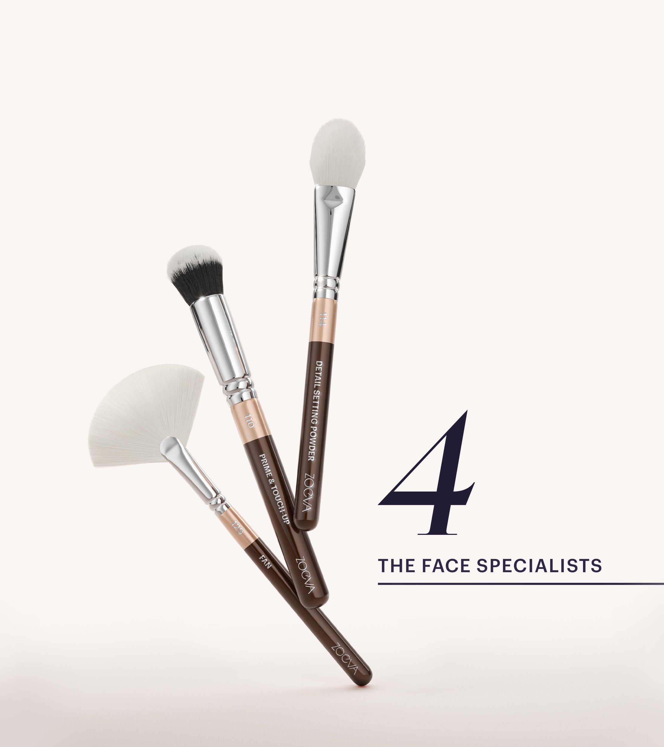 The Zoe Bag & The Artists Brush Set (Chocolate)