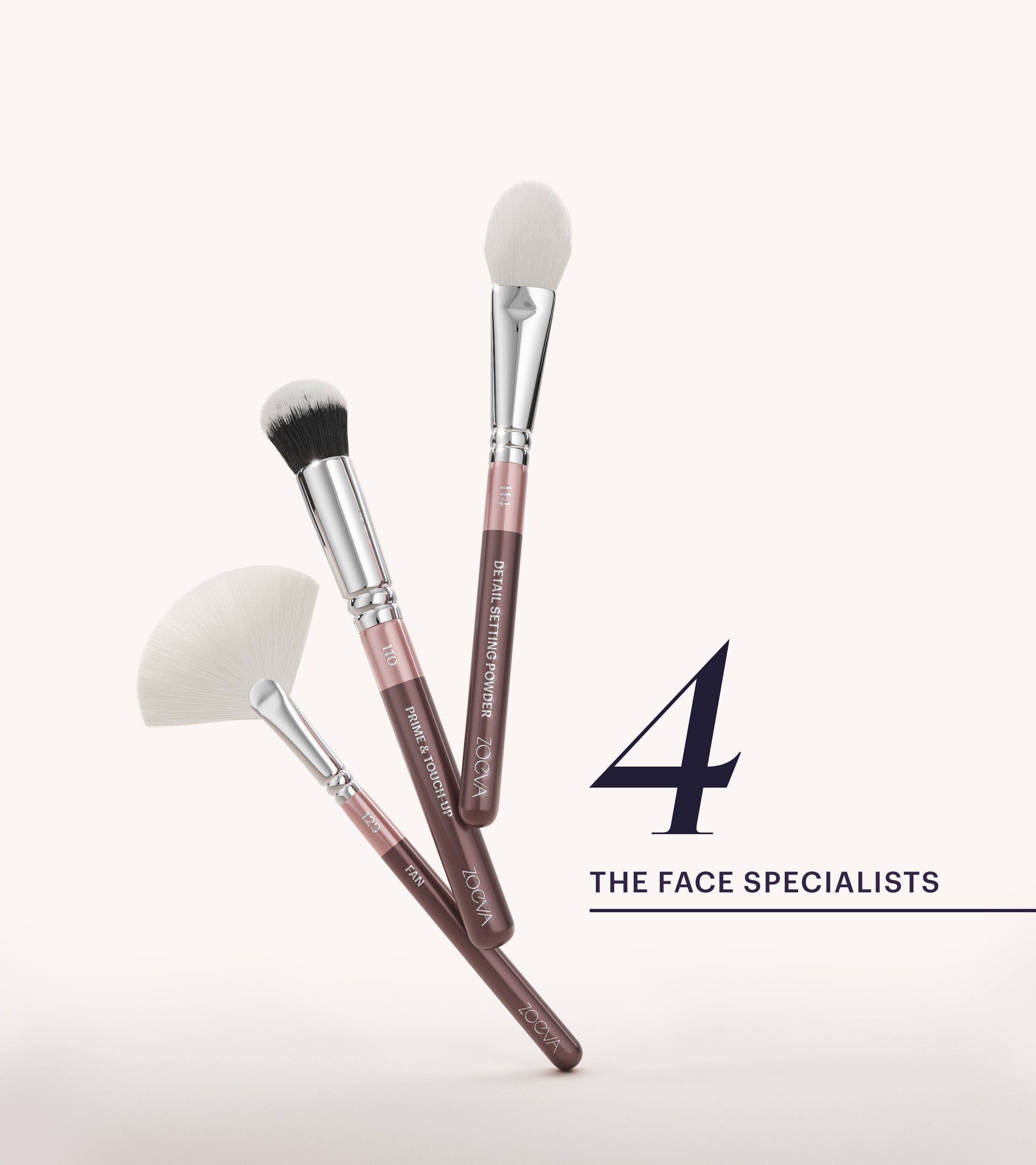 ZOEVA - The Artists Pinselset (Plum) - BRUSH SET