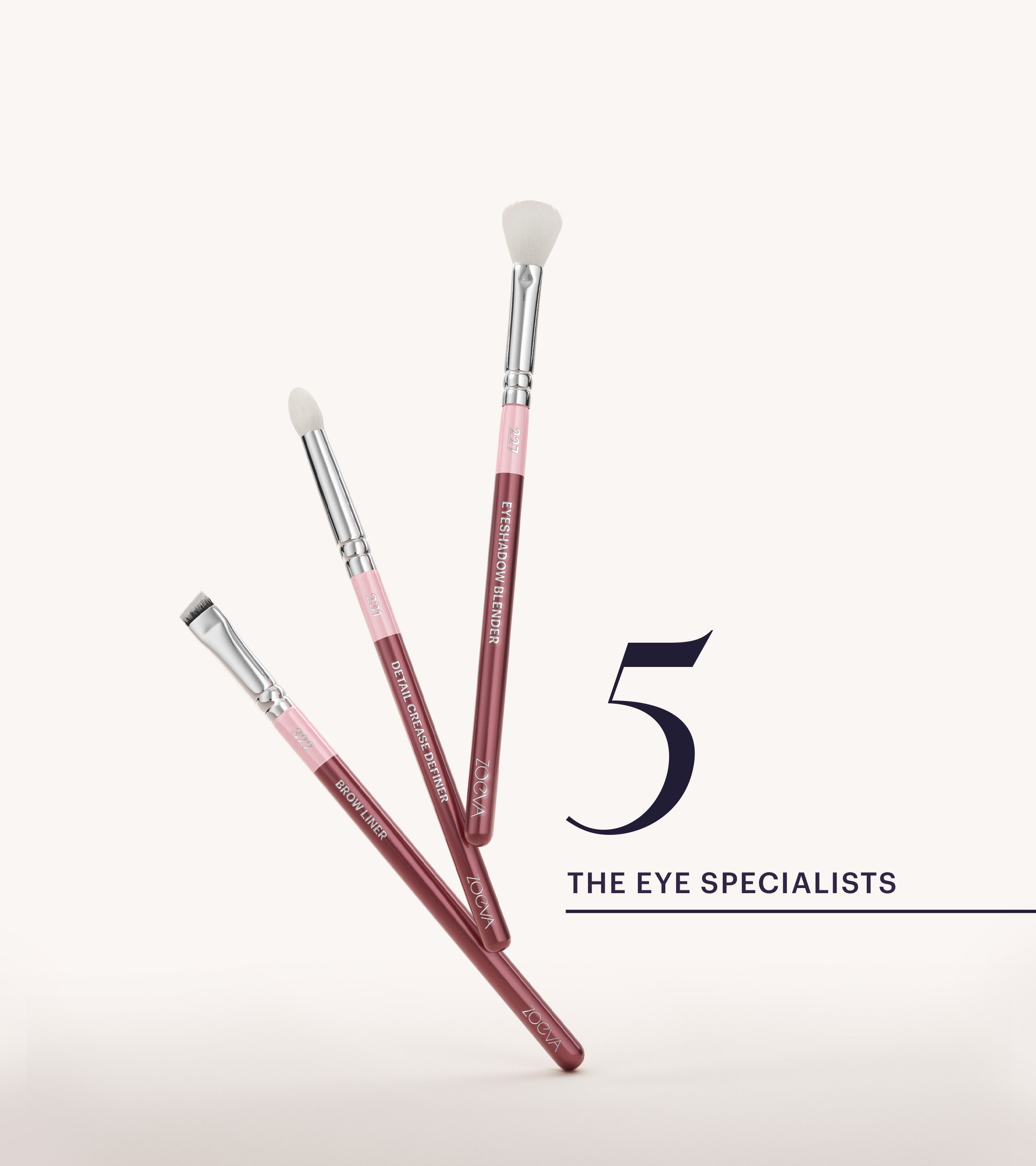ZOEVA - The Artists Pinselset (Bordeaux) - BRUSH SET