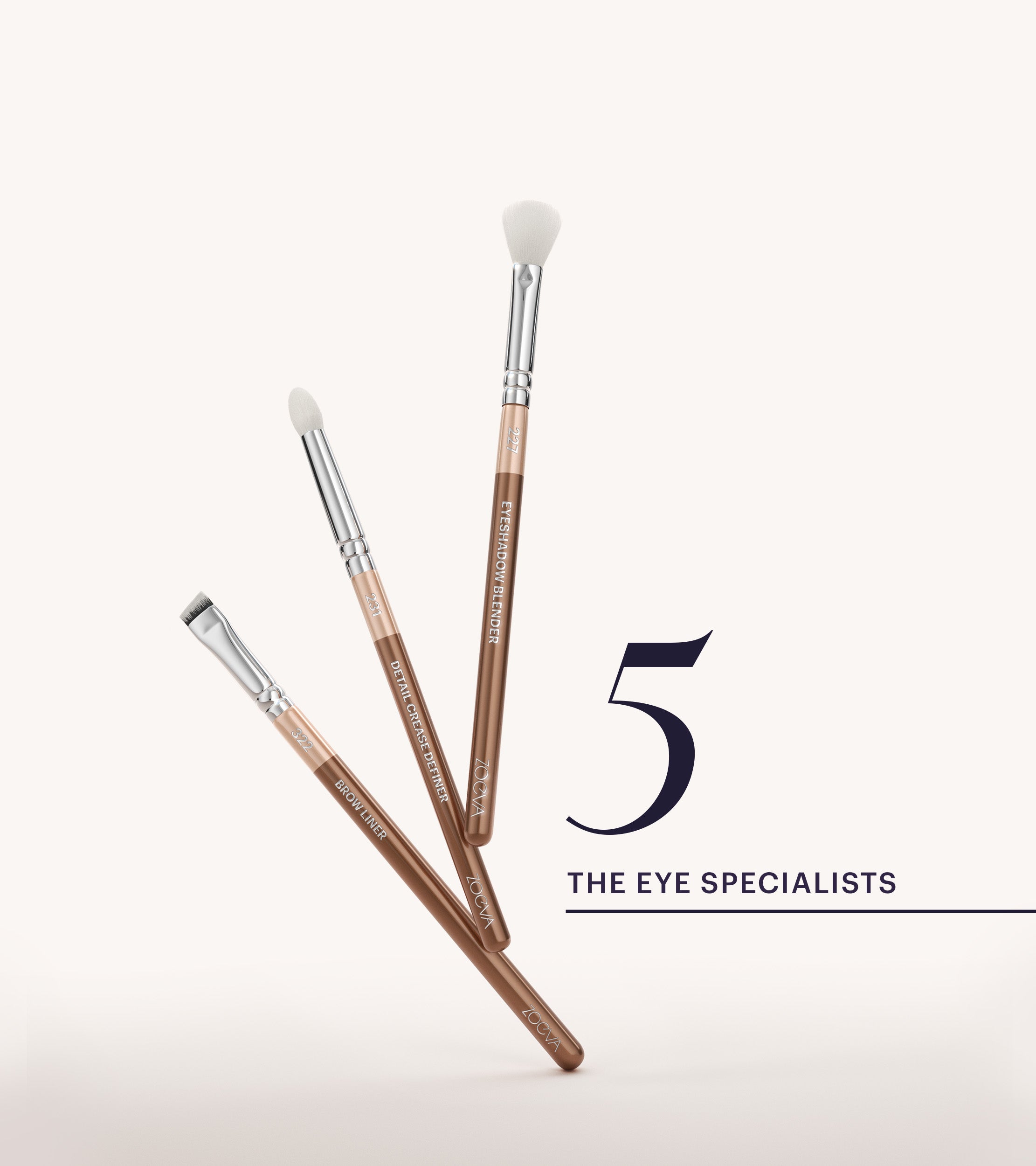 ZOEVA - The Artists Pinselset (Light Chocolate) - BRUSH SET