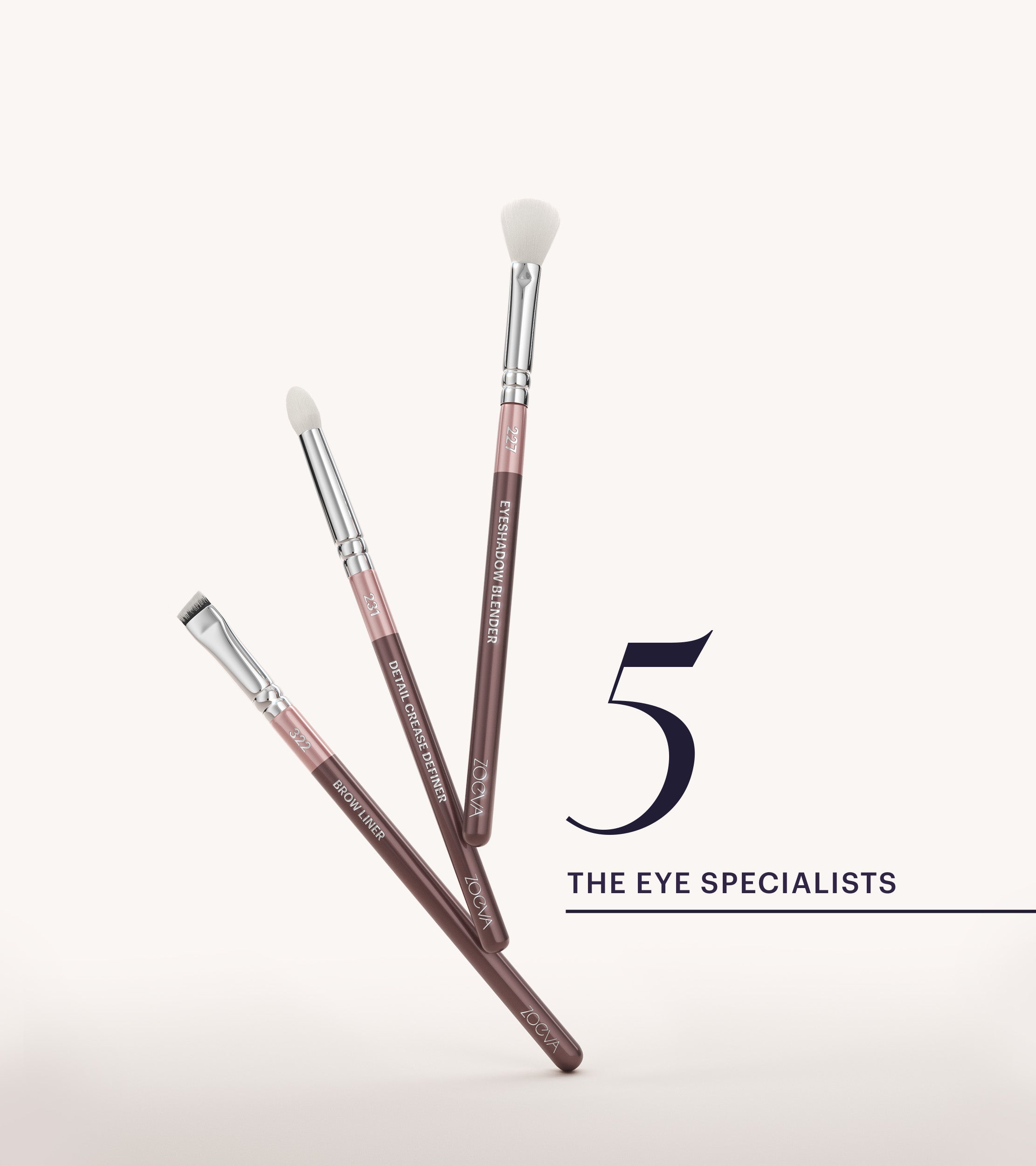 ZOEVA - The Artists Pinselset (Plum) - BRUSH SET