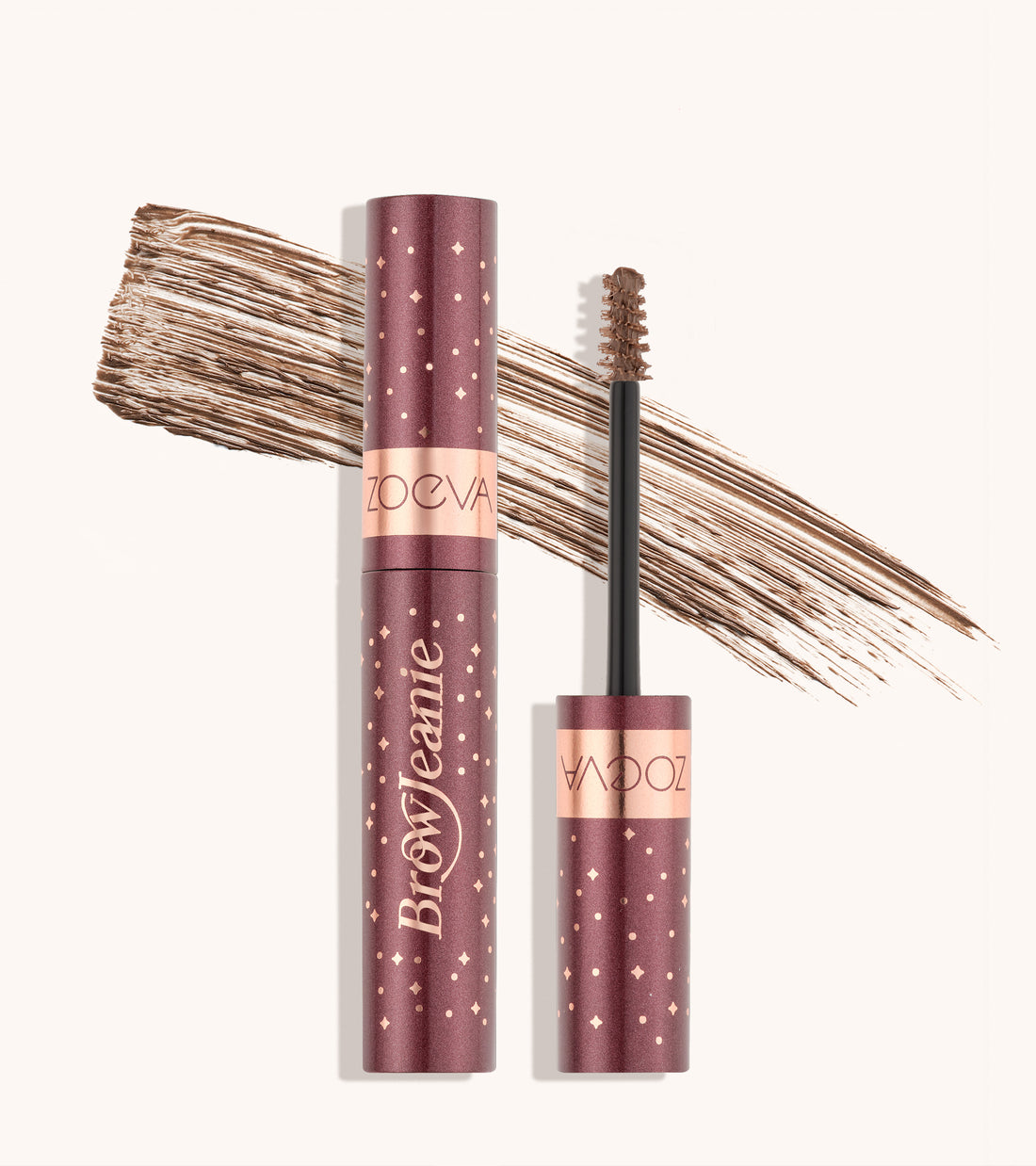 ZOEVA - Brow Jeanie Boosting Fibre Gel (Taupe Brown) - BROW GEL