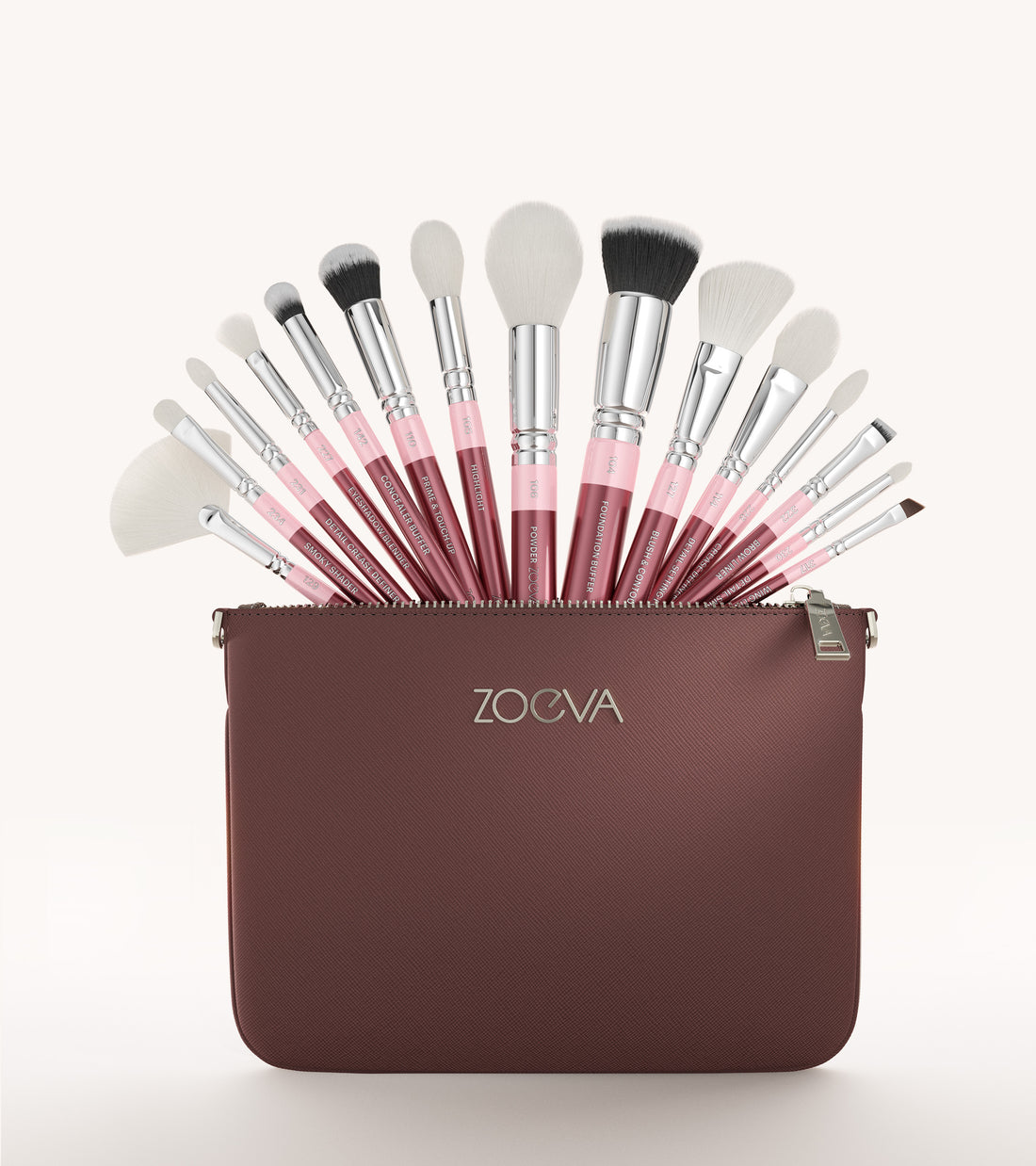 ZOEVA - The Artists Pinselset (Bordeaux) - BRUSH SET