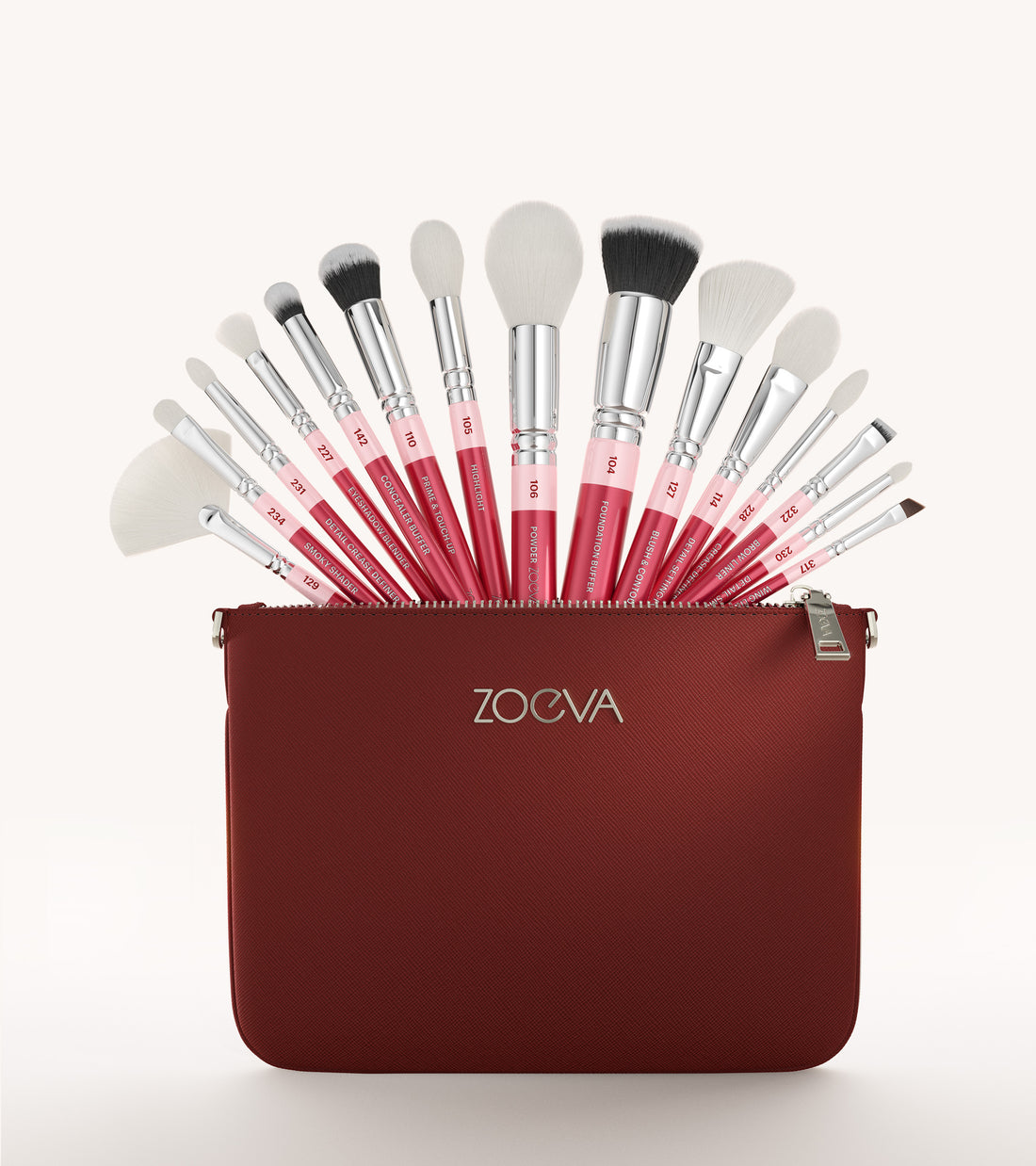 ZOEVA - The Artists Pinselset (Cherry) - BRUSH SET