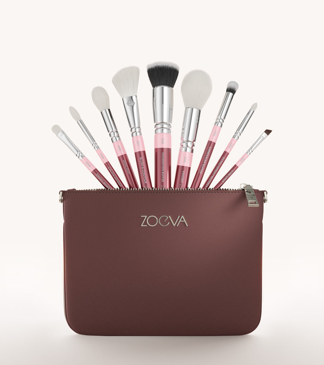 ZOEVA - The Complete Pinselset (Bordeaux) - BRUSH SET