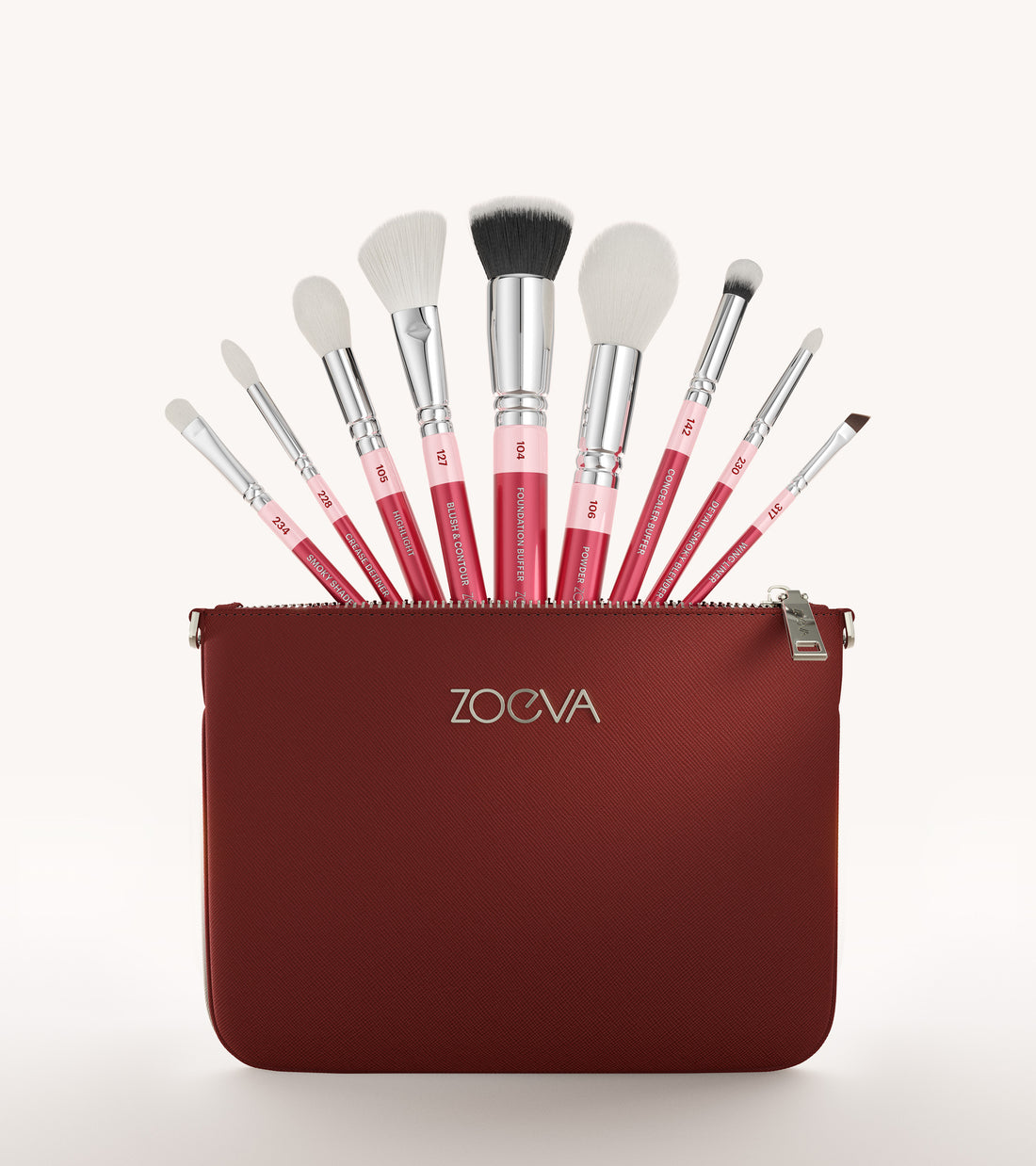 ZOEVA - The Complete Pinselset (Cherry) - BRUSH SET