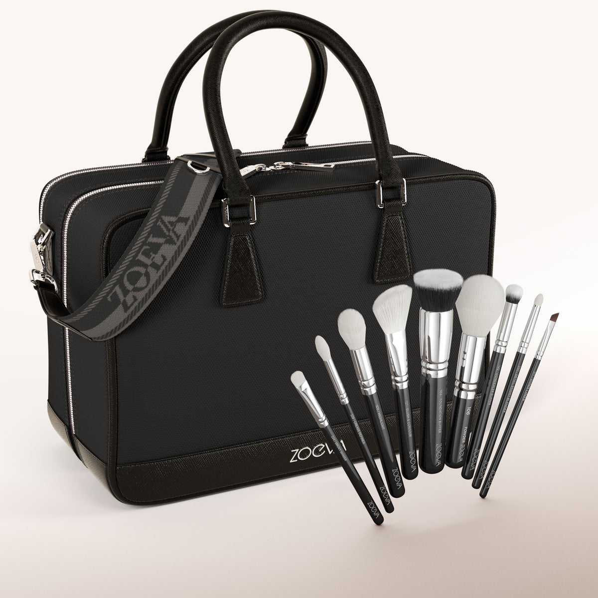 zoeva pinsel aufbewahrung The Zoe Bag & The Complete Pinselset (Black)